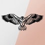 Wallity Eagle3 Metal Decor Escultura de Pared Negra